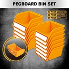 12 Pack Pegboard Bins Parts Storage Tool Workbench Bins For Screws Nuts Bolts