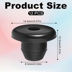 12 Pack Rubber Jack Oil Plug  Hydraulic Jack Oil Plug Flat-head Rubber Hydraulic