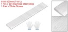 304 Stainless Steel Flat Bar 1 4  X 2  X 12  Trim Strips Sheet