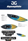 Aquaglide Noyo 90 Inflatable Kayak      1 Person Touring Kayak     Ships Same Day