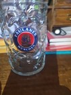 Paulaner Munchen Dimpled Glass German Beer Mug Stein 1l Oktoberfest