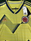 Adidas 2019 Colombia Home Authentic Soccer Jersey Men   s Size Large Dn6620
