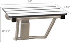 18  X 15  Phenolic White 3    Slats Folding Wall Mount Shower 18   