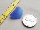 Genuine Beach Sea Glass Surf Tumbled Cornflower Light Blue Medium Frosted V01