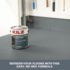 Kilz 1-part Epoxy Concrete   Garage Floor Paint Slate Gray 1 Gallon Water-based