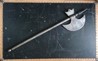 Rare Antique Ottoman Ceremonial Engraved Battle Axe Weapon Medieval Hallebarde