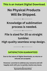 20oz Sublimation Tumbler Wrap Butterfly With Wings Ready To Press Heat Transfer