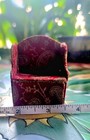 Vintage Dollhouse Miniature Furniture 1 12 Victorian Upholstered Floral Armchair