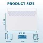 120 Pcs White  6 3 4 Security Envelopes 3 63 X 6 5 Inch Self Seal Privacy Tint