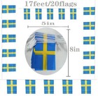 Sweden Banner Flag  Sweden Mini Flag Small Banner  For Party  Shops And Bars    