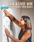 Celestial Wall Stencil For Painting - 2 Pack Of 14 5 X 27 In Stencil  