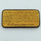 Antique Dr  Shoop s Lax-ets 5   Quack Medicine Tin Box Early 1900s Laxative