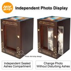 Wood Cremation Urn With Photo Frame For Human Ashes Adult - Best Offer - Heaven