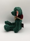 Ty Attic Treasures Laurel Green Bear Burgundy Ruff Jointed Plush Hang Tag