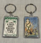 Lot Of 13 Vintage Acrylic Keychains With Sayings