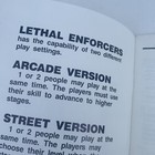 Original W schematics Lethal Enforcers Konami Arcade  Game Owners Manual