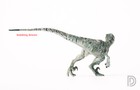 Dino Dream The Green Velociraptor Delta 1 15 Resin Pu Statue Figure L22cm
