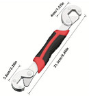 1pc High-carbon Steel Adjustable Wrench     Anti-slip  High Torque  Versatile