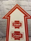 Vintage Schmidt Beer Signs Lot Of 2 Cardboard Point Of Sale Advertising Nos