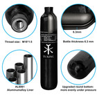 300bar Pcp Air Tank 0 5l-0 7l Carbon Fibre Bottle 4500psi     3 Size Options