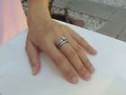 3 Pcs All Stainless Steel His Hers Engagement Wedding Matching Band Ring Set