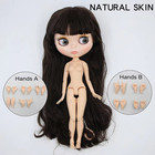 12   Nude Blythe Factory Doll 1 6 Bjd Brown Hair Jointed Body Natural Skin Neo