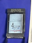 Vintage Zippo Lighter Uss George Washington Cvn-73 Aircraft Carrier Plus Patch