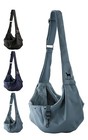 Noah   Paw Dog Sling Carrier For Small Dogs And Cats  Machine Washable - Gray