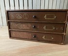 French Antique Dmc Spool Cabinet- Vintage From Japan Used