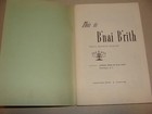 Jewish American Judaica This Is Bnai Brith Book Washington Bisgayer 1959