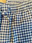 Brooks Brothers Men s Pajama Pant Gray  Navy Plaid Flannel Lounge  79 New Sz M