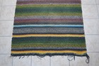 Vintage Mexican Wool Serape Blanket Rug Southwest Home Decor Rainbow 80x48 5 