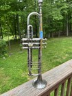 1914 Buescher True Tone Model 9 Trumpet     Gold Wash Bell  Matched Pistons