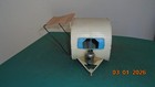 Vintage Surf Tin Toy Travel Trailer Camper Rv With Roll Out Awning 9 1 2  Long