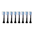 8-pack Philips Diamondclean Adaptive Clean Brush Heads   Black   No Box