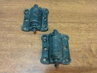 Vintage Cast Iron Screen Spring Loaded Door Hinges Stover Mfg Freeport Il
