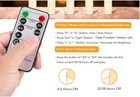3 New Courtly Check Flicker Black White Checked Flameless Candles 6 x3  W remote