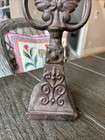 Vintage Ornate Heavy Cast Iron Finial  door Stop 14x5