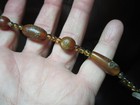 Antique Himalayan Carnelian Agate Decorated Beads Tibetan  Bracelet Rare     