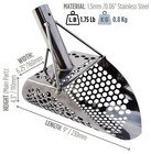 Coob Sand Scoop Metal Detector Detecting Tool Monstrik 710   Travel Metal Pole