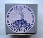 Unique Mount St  Helens 1980 Volcanic Ash Glass Ashtray Dish With Original Box