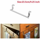 Over Cabinet Door Towel Rack Bar Hook Kitchen Storage Bathroom Shelf Holder Usa