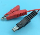 5pcs Sae Quick Plug To Alligator Clip Motorcycle Marine Battery Charger 100cm