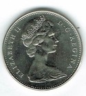 1965 Canadian Proof Like Elizabeth Ii Five Cent Coin 