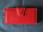 Vintage 1970 s New Yoker Classic Womens Red Leather Wallet New  Free Shipping 