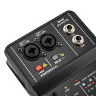Audio Mixer Usb Dj Sound Mixing Console Amplifier Studio Live Party 2 Channel