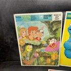 Lot Of 5 Vtg Golden Disney Childrens Frame Tray Puzzles Chipmunks Cookie Monster