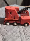 Scarce Vintage Friction Wheel Orange Marx Lumar Metal Mobile Hook Crane Works
