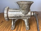 Vintage Keystone No 120 Cast Iron Meat Sausage Food Grinder Chopper H crank Tool