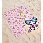Hello Kitty Picnic Blanket  towel Set Pink Sanrio Beach Blanket Foldable Case